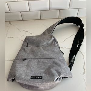 Women fitkicks latitude sling bag grey back crossbody belt bag tote backpack